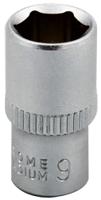 RS PRO 1/4 in Drive 9mm Standard Socket, 6 point