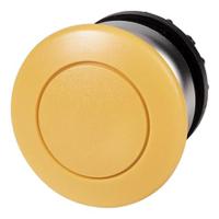 216718-M22-DP-Y Eaton Mushroom Yellow Push Button Head - Momentary, M22 Series, 22mm Cutout, mushroom