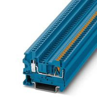 3209520 Phoenix Contact  PTU 2.5 BU Series Blue, 0.14 → 4mm², Push In Termination