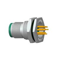 M12A-06PMMP-SF8001 Amphenol Industrial Circular Connector, 6 Contacts, Panel, M12 Connector, Plug, Male, IP68, IP69K, M Series