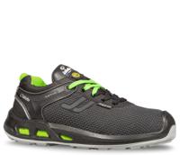 JYJY47443 Jallatte JYJY47 Unisex Black, Green Aluminium Toe Capped Safety Shoes, UK 9, EU 43