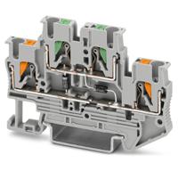 1032738 Phoenix Contact  PTTB 2.5-2DIO/UL-O/UR-O/U-OG/O Series Grey, 0.14 → 4mm², Push In Termination