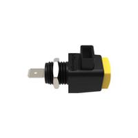 Schutzinger 12.5mm Yellow Terminal Post, 300V, 16A, Pg 7 Thread