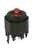 K12P-BK-2-5N SPST-NO Off-Momentary On Push Button Switch, IP40, PCB, 30V dc