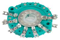 454480MK NSF, 6 Position DP6T Rotary Switch, 150 mA @ 250 V ac, Solder