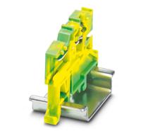 3042341 Phoenix Contact  5-NS/ 1-L, SC 2 Series Green/Yellow, 0.08 → 4mm², Spring Cage Termination