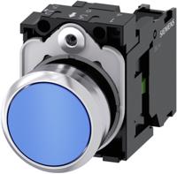 3SU1150-0AB50-1BA0 Siemens SIRIUS ACT 3SU11 Series Push Button Complete Unit, Panel Mount, 22mm Cutout, SPST