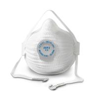 310501 Moldex White EVA, Natural Rubber, Polyester, Polyethylene, Polyproplyene Face Mask for Construction, M/L