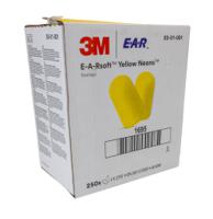 ES-01-001 3M E.A.R Soft Yellow Neons Series Yellow Disposable Uncorded Ear Plugs, 36dB Rated, 250 Pairs