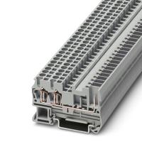 3042117 Phoenix Contact  5-TWIN/ 1P, ST 2 Series Grey, 4mm², Plug In Termination