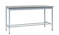 RS PRO Steel Workbench, 250kg Max Load, Adjustable Height, 840mm x 1800mm x 900mm