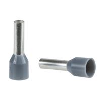 DZ5CE0253 Schneider Electric DZ5CE Series Insulated Crimp Bootlace Ferrule, 17.7mm Pin Length, 2.7mm Pin Diameter, Grey