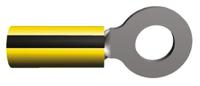 35349 TE Connectivity PLASTI-GRIP Series Insulated Tin Plated Crimp Ring Terminal, M6 (1/4) Stud Size, 1mm² to 2.6mm²
