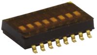 C & K 10 Way Surface Mount DIP Switch SPST, Flush Actuator