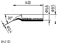 Ersa 0.4 mm Conical Soldering Iron Tip for use with Power Tool