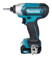 TD110DWAE Makita  - 12V Impact Driver with 2 x 2Ah Batteries Includes Charger Type G - British 3-pin