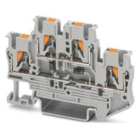 3211445 Phoenix Contact  PTTB 2.5-2DIO/U-OL/U-OR Series Grey, 0.14 → 4mm², Push In Termination