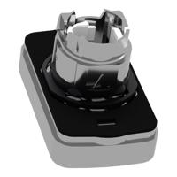 ZB4BW7A1724 Schneider Electric Push Button Head - Spring Return, ZB4 Series, 22mm Cutout, Rectangular