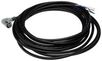 XS2F-M12PVC4A5MPLED Omron, XS2F/XS3F/XS5F/W/C, XW3D, Y92E Series, Right Angled Socket to Unterminated Connector, 4 Core 5m Cable