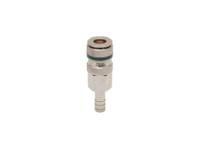 325-401 RS PRO Brass, Stainless Steel Female, Male Pneumatic Quick Connect Coupling, 8mm Hose Barb
