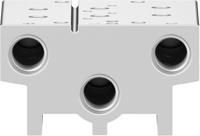 VABM-B10-20S-G14-2 Festo 2 stations G 1/4 Manifold Base, Aluminium Alloy 1/4 in G