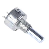 404802692036 TE Connectivity M Series Cermet Potentiometer with a 6.35 mm Dia. Shaft, 2.2kΩ, ±10%, 2W, Panel Mount