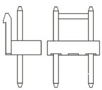 35979-0240 Molex MV-396 Series, Series Number 35979, 7.92mm Pitch 2 Way 1 Row Straight PCB Header, Through Hole