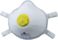 Delta Plus M1200VPLUS Series Disposable Respirator for General Purpose Protection, FFP2, Valved, Moulded Box of 5 per