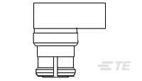 1056550-1 TE Connectivity 10565 Series, Jack Cable SMP Connector, Cable Termination, Right Angle Body