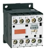 11BG1210A024 Lovato Orange BG12 3 Pole Contactor, 3NO + 1NO, 12 A (AC3), 5.7 kW (AC3 380V - 400V), 24 V ac Coil