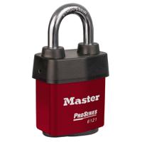 6121RED Red Pro Series padlock 6 pin cylinder -