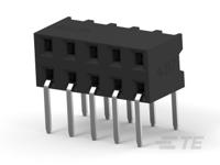 1-2314924-0 TE Connectivity, AMPMODU, 1-2314924 2mm Pitch 10 Way 2 Row Horizontal PCB Socket, Through Hole, Solder Termination