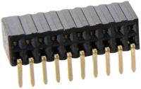 M50-3201045 HARWIN 1.27mm Pitch 20 Way 2 Row Right Angle PCB Socket, Through Hole, Solder Termination