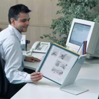 5570-00 Durable Black, Blue, Green, Red, Yellow Desktop Document HolderDurable