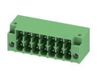 1053870 Phoenix Contact, 3.5mm Pitch, DMC 1.5, 7 Way, Right Angle, Pluggable Terminal Block, Header, Through Hole, Solder