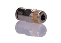 101250518 Norgren Pneumatic Straight Threaded-to-Tube Adapter, R 1/8 Male, Push In 5 mm