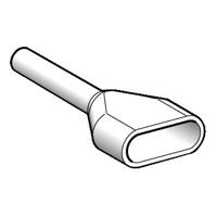 AZ5DE005 Schneider Electric, AZ5DE Insulated Crimp Bootlace Ferrule, 8mm Pin Length, 1.7mm Pin Diameter, White