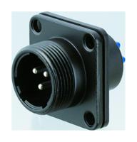 NJW-202-RM Nanahoshi Kagaku, 2 Pole Panel Mount Connector Socket, 20 Shell Size, Male Contacts