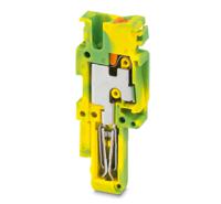 3210114 Phoenix Contact  5/1-M GNYE, PP-H 2 Series Green/Yellow, 4mm², Push In Termination