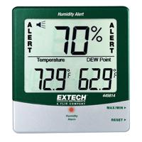 Extech 445814 Digital Thermohygrometer, ±4 %RH Accuracy, +140°F Max, 99%RH Max