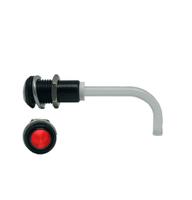 RHD-1100-2500-F9PZR67PR  Bivar, Panel Mount Right Angle LED Light Pipe, Red Round Lens