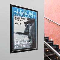 4873-01 Durable DURAFRAME® Black A3 Smooth and rigid Information Frame, 445mm Height, 325mm WidthDurable