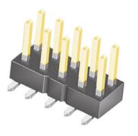 TSM-102-01-S-DV Samtec TSM, 2.54mm Pitch, 4 Way, 2 Row, Vertical Pin Header, Surface Mount