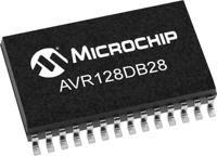 AVR128DB28-I-SO Microchip AVR128DB28-I/SO, 8bit Microcontroller, AVR DB, 24MHz, 128 kB Flash, 28-Pin SOIC
