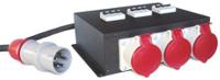 811-7052 BS4343/EN60309 110V-16A 3 Gang Power Distribution Unit, 3m Cable, 32A, 400 VRS Pro
