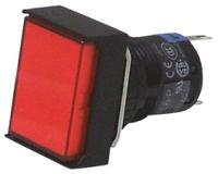 AL6H-P4P-R Idec Red LED Indicator, 24 V ac/dc, 18 x 24 mm Lamp Size, 16mm Mounting Hole Size