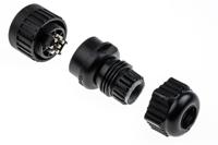 934127100-CA-6-LD Hirschmann Cable Mount Connector, 7 Contacts, M22 Connector