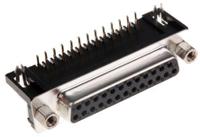 1-1634585-2 TE Connectivity AMPLIMITE HD-20 Series, 15 Way Right Angle Through Hole PCB D-sub Connector Socket, 2.77mm PitchTE Connectivity