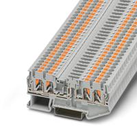 3270094 Phoenix Contact PTC Series PTC 2,5-QUATTRO-TG Feed Through Terminal Block, 4-Way, 20A, 26 → 12 Wire, Push In