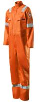RO28095--UK58 Roots Orange Reusable Hi Vis Overalls, UK58